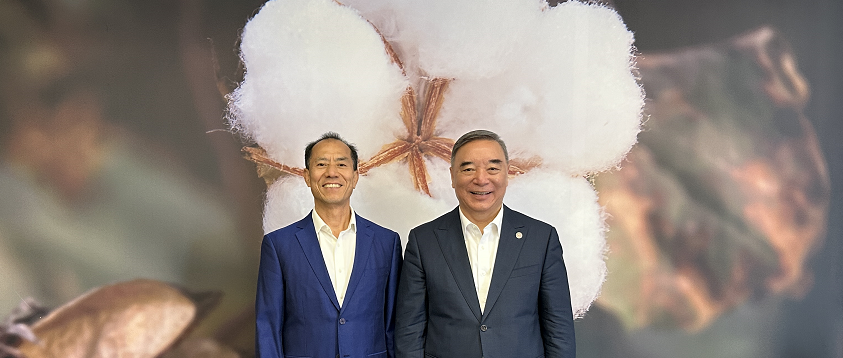 中上协会长宋志平到访尊龙凯时，，，全棉时代以“一朵棉花”构建焦点竞争力